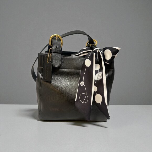 Coach Handbags - VTG Coach Waverly Soho Buckle Tote 4157 Black Leather Brass Shoulder Bag Y2K USA